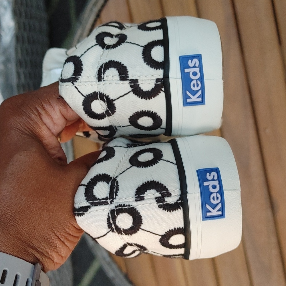 Keds sneakers sz 10 womens very cute black and white  new, never worn - Picture 4 of 6